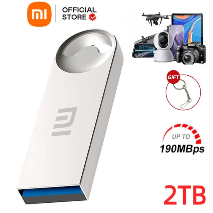 Xiaomi-Mini USB 3.0 Flash Drive, Pen Drive, Memory Stick, Disco U, Armazenamento externo, 1TB, 2TB, 512GB, 128GB, 256GB