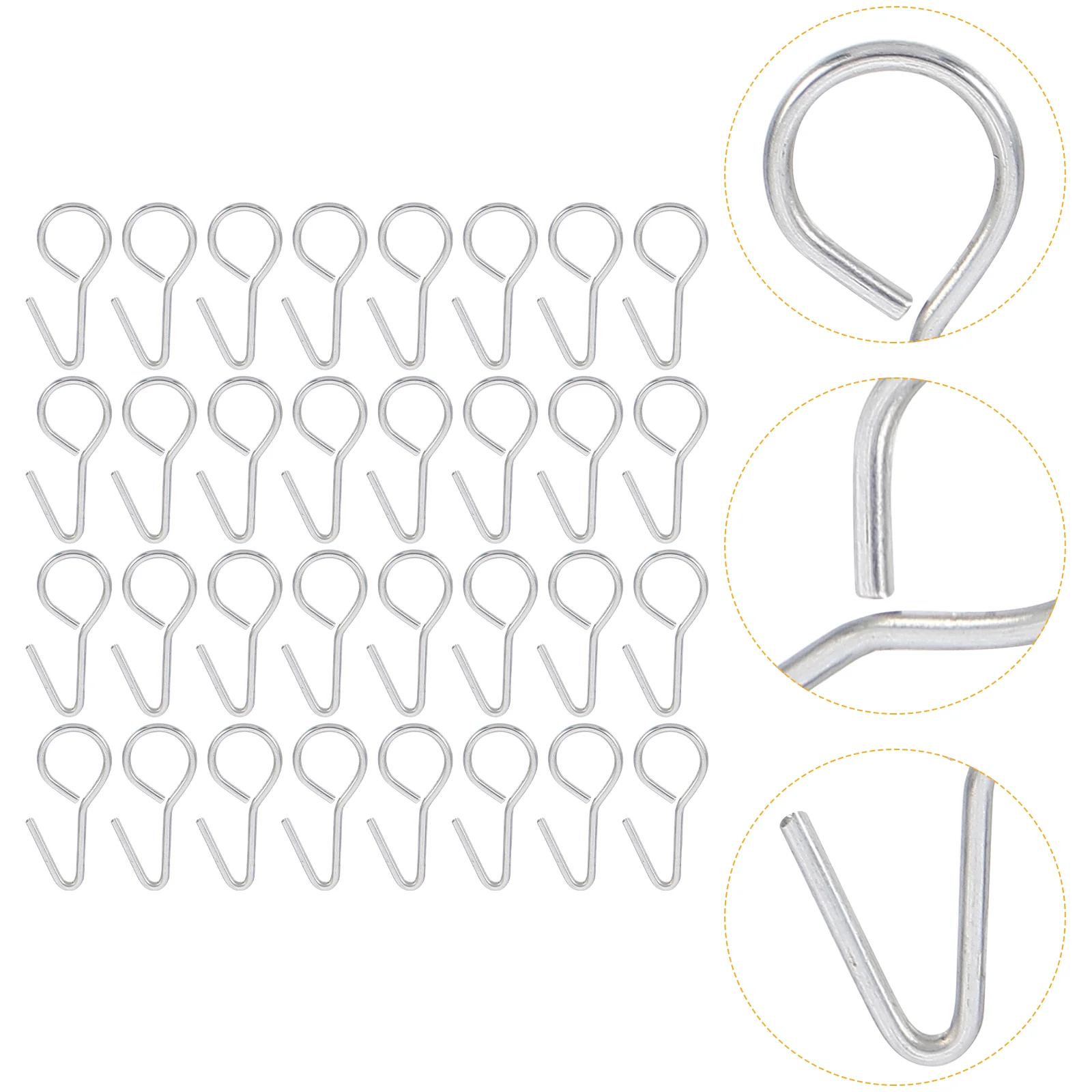 100 Pcs Hook up Car Fastener Hooks Clip Seat Cover Steel Fixing Shaped Cushion Fasteners for Child Cars Heavy Duty