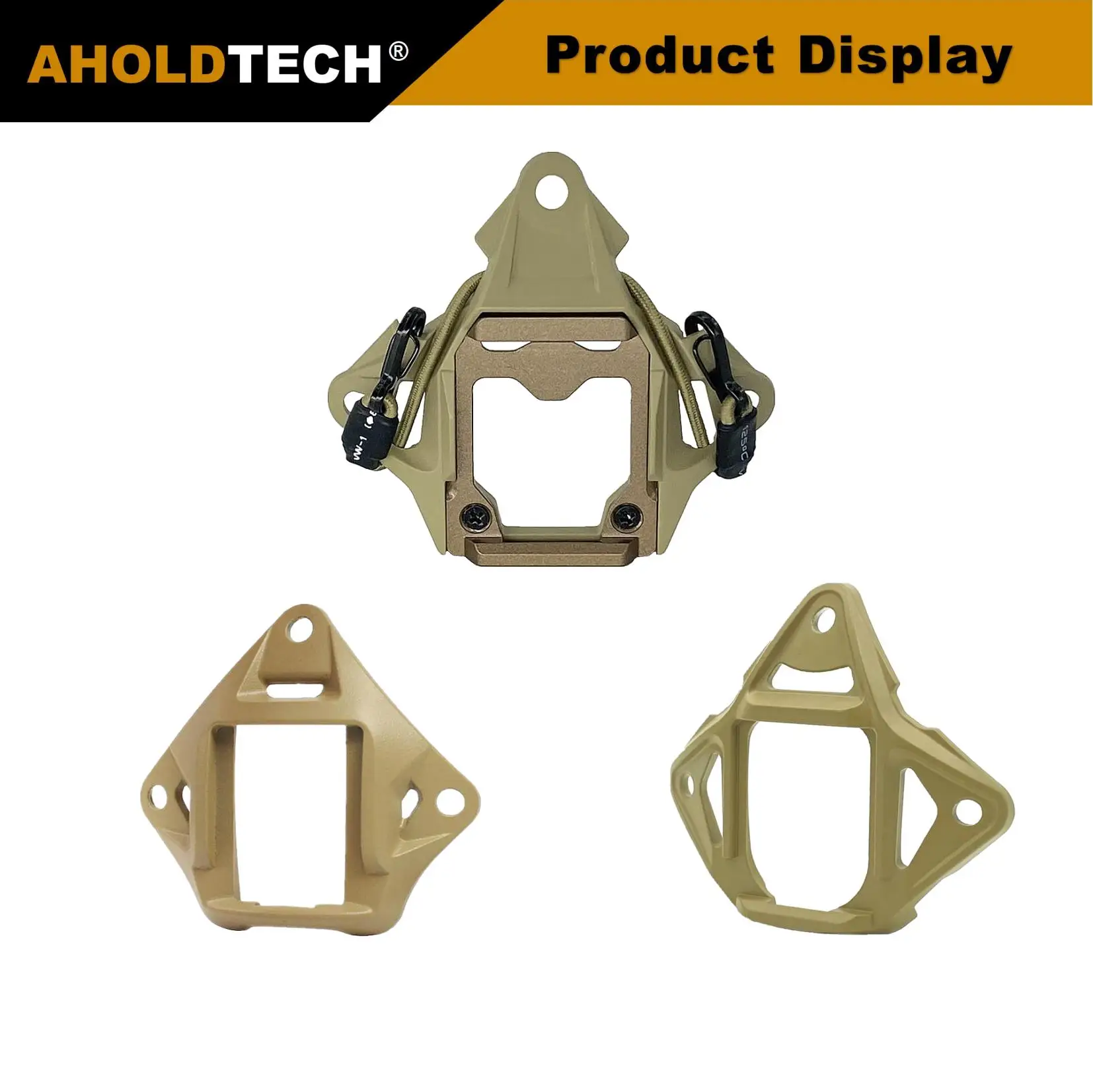 Aholdtech va capacete mortalha modular bungee wilcox l4 nvg adaptador de montagem para rápido mich wangy tático à prova de balas capacete nvg brack