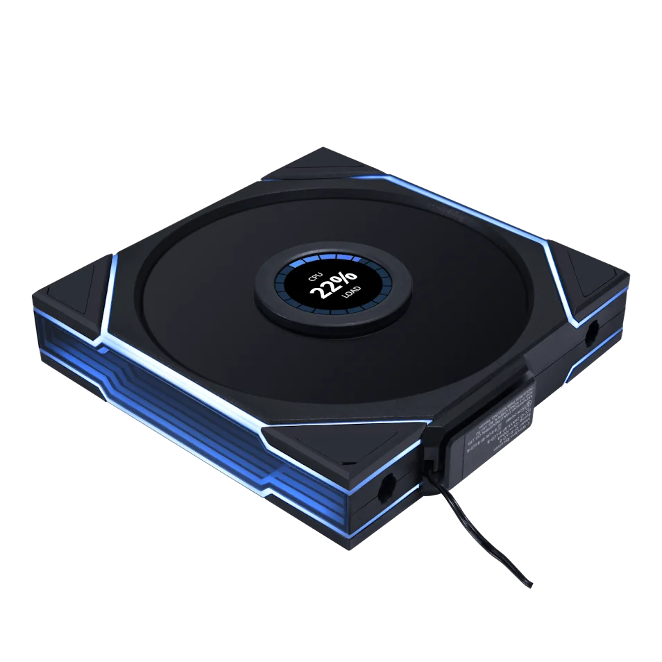 Lian-Li UNI FAN TL Wireless LCD 140 حزمة واحدة بدون وحدة تحكم