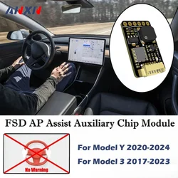 FSD AP Assist Auxiliary Chip For Tesla Model Y 3 Highland Model S X Autopilot Nag Elimination Module Steering Wheel Module