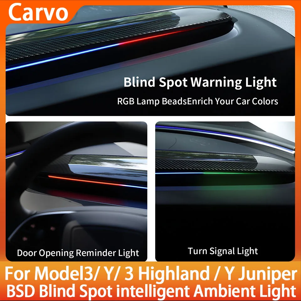 

Интеллектуальная система окружающего освещения вентиляционного отверстия, система мониторинга слепых зон BSD для Tesla New Y Juniper Model 3 Highland Model 3 Y