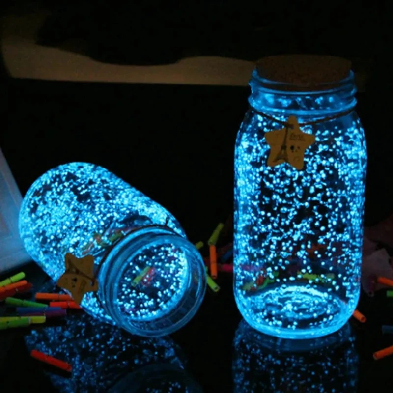 1Bag Luminous Particles Sand Colorful Fluorescent Glow Powder Glow In The Dark Home Christmas Party Decor DIY Decorations
