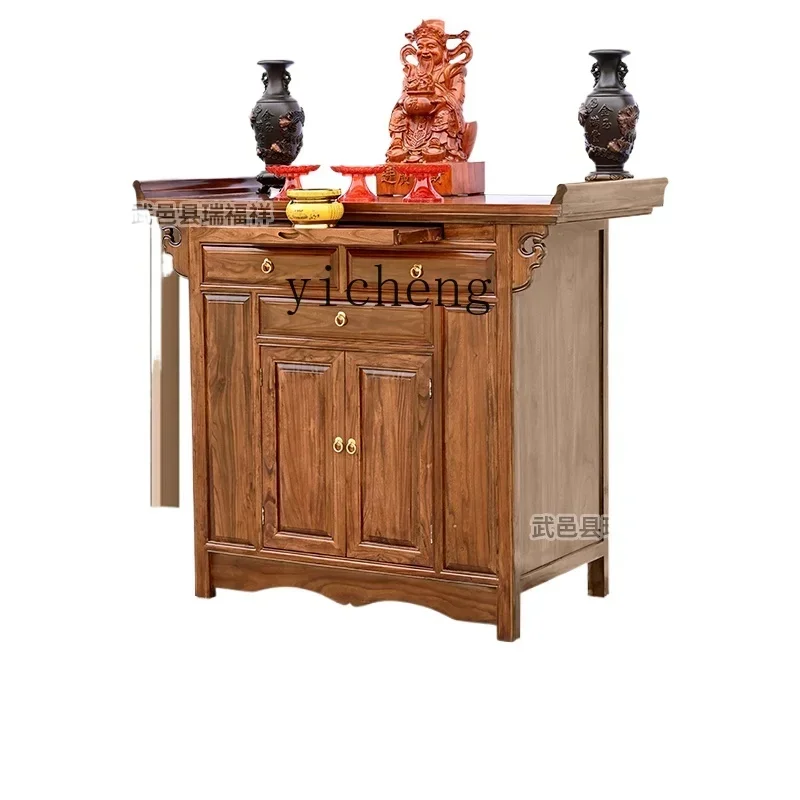 new Chinese-style table incense case household Buddhist platform, Shentai Buddhist cabinet, God of Wealth cabinet,