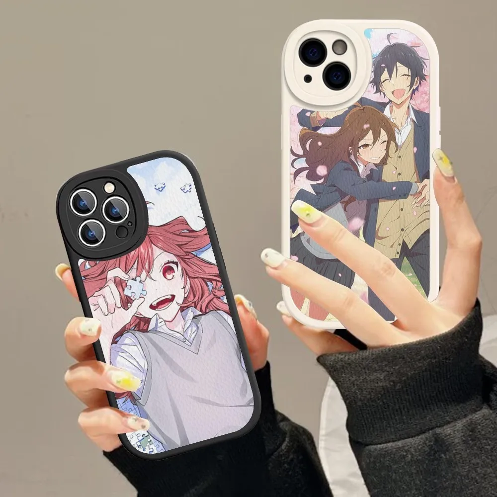 Anime Horimiya Phone Case Hard Leather For IPhone 16 15 14 13 12 Mini 11 14 Pro Max Xs X Xr 7 8 Plus Fundas