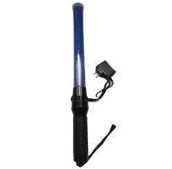 54cm Traffic Control LED Baton Glowing Rechargeable Safety Blue Warning Light