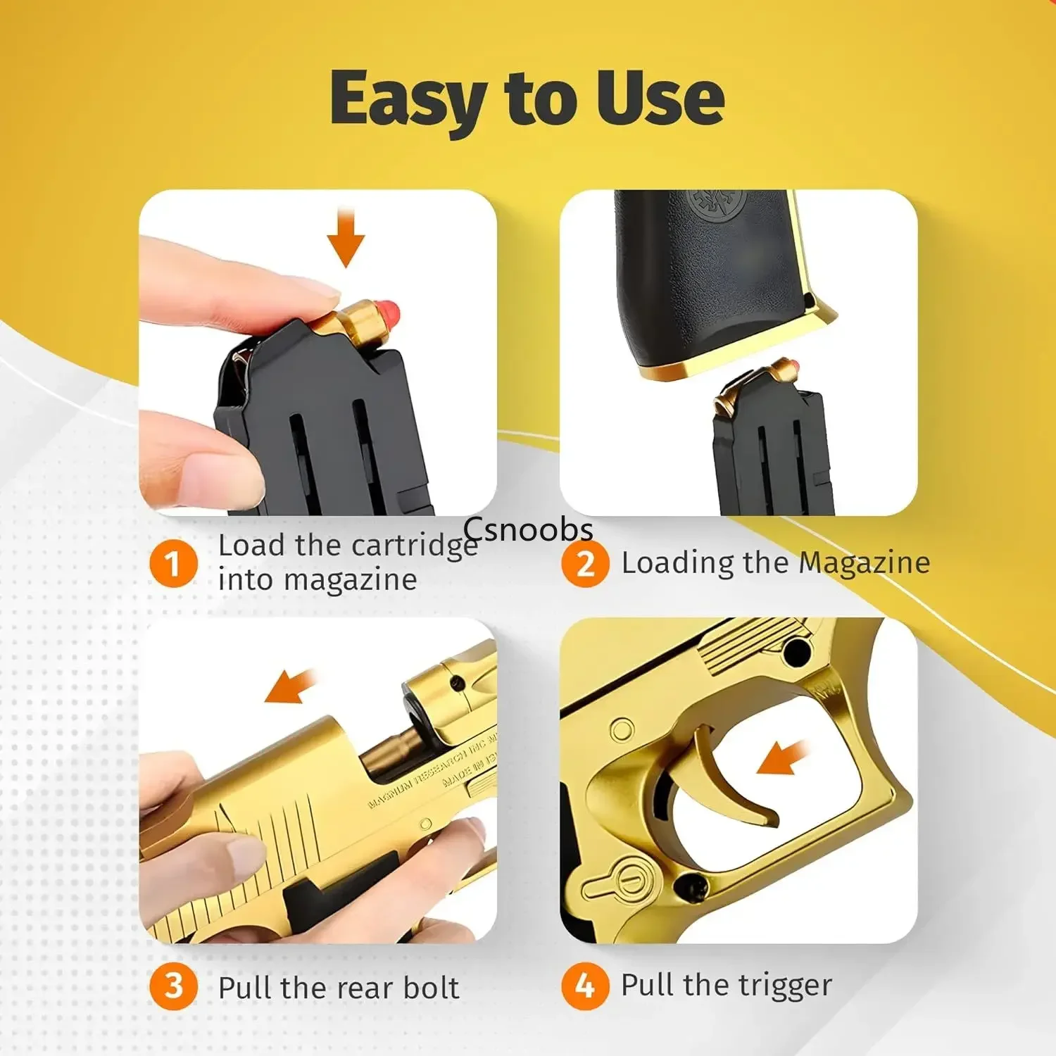 2025 Shell expulsión pistola de juguete juguete educativo bala suave Blaster para niños adultos pistola Airsoft niños regalo de cumpleaños