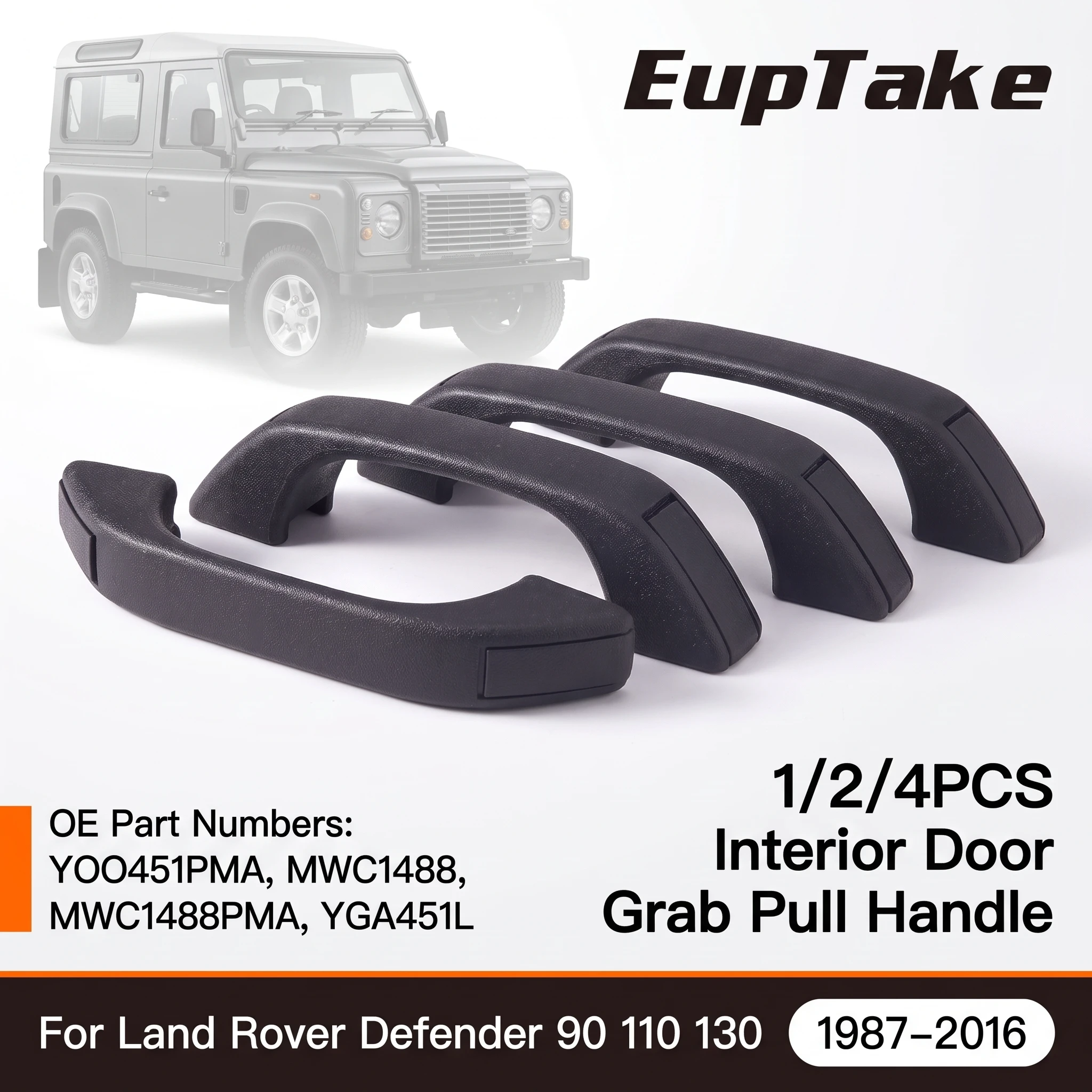 Außentürgriff Schwarz Vorne und Hinten Links und Rechts Für Land Rover Defender L316 2007-2016 Auto-Zubehör – Detail 1