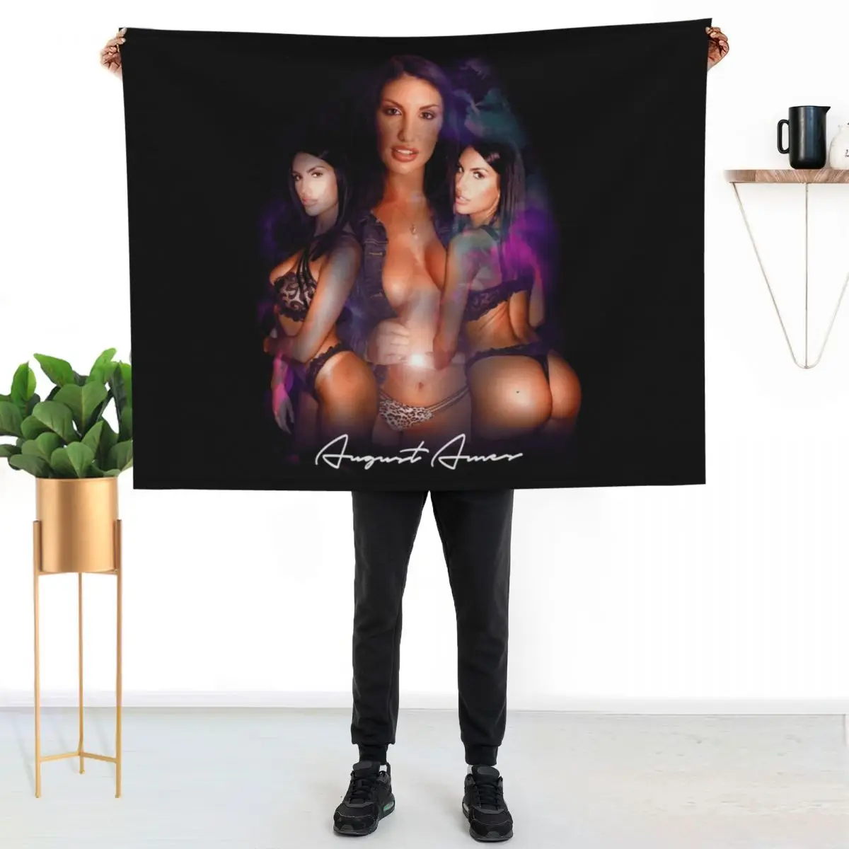 August Ames Throw Blanket Cozy Napping Blanket Gift for Mom Dad