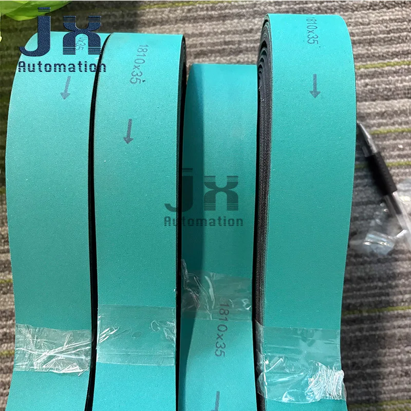 30 ชิ้น/ล็อตความเร็วสูงสายพานลําเลียงสีเขียวสีดํา 1810 มม.* W35mm * 1 มม.สวมใส่ไนลอนแผ่นฐานเข็มขัด