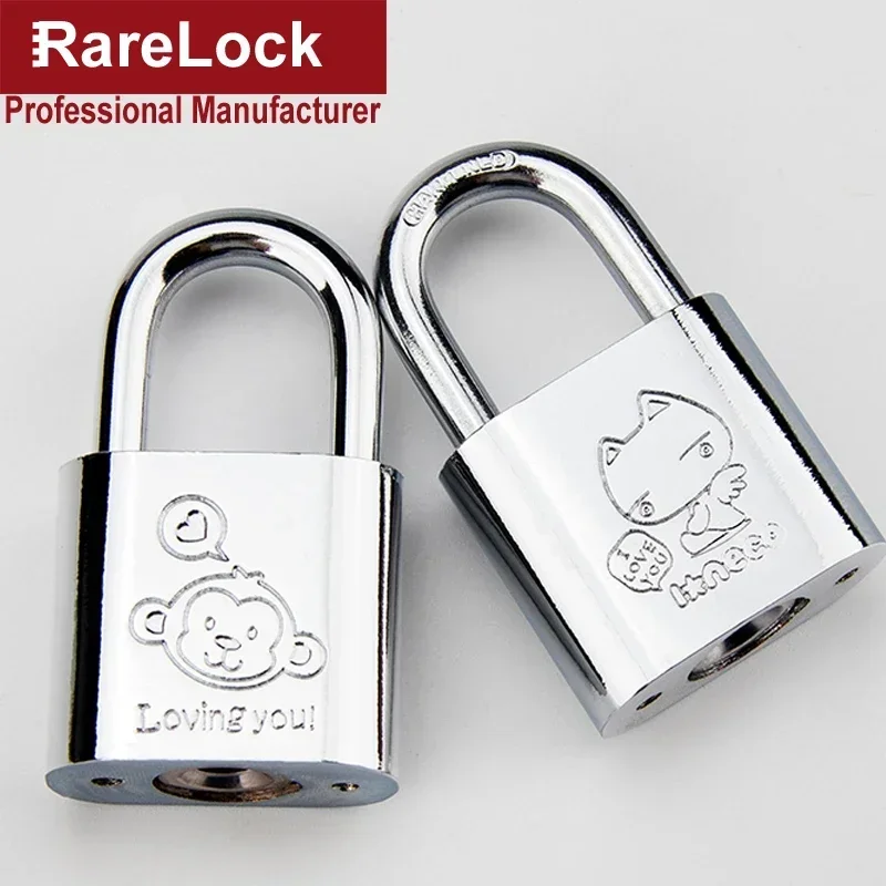Mini Cartoon Padlock 30mm for School Locker Drawer Travelling Box Sport Luggage Bag Backpack Handbag DIY Rarelock MS288 G