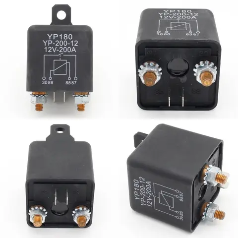 1pcs High Power Car Relay 12V DC 200A Car Truck Motor Automotive Switch Car Relay Continuous Type