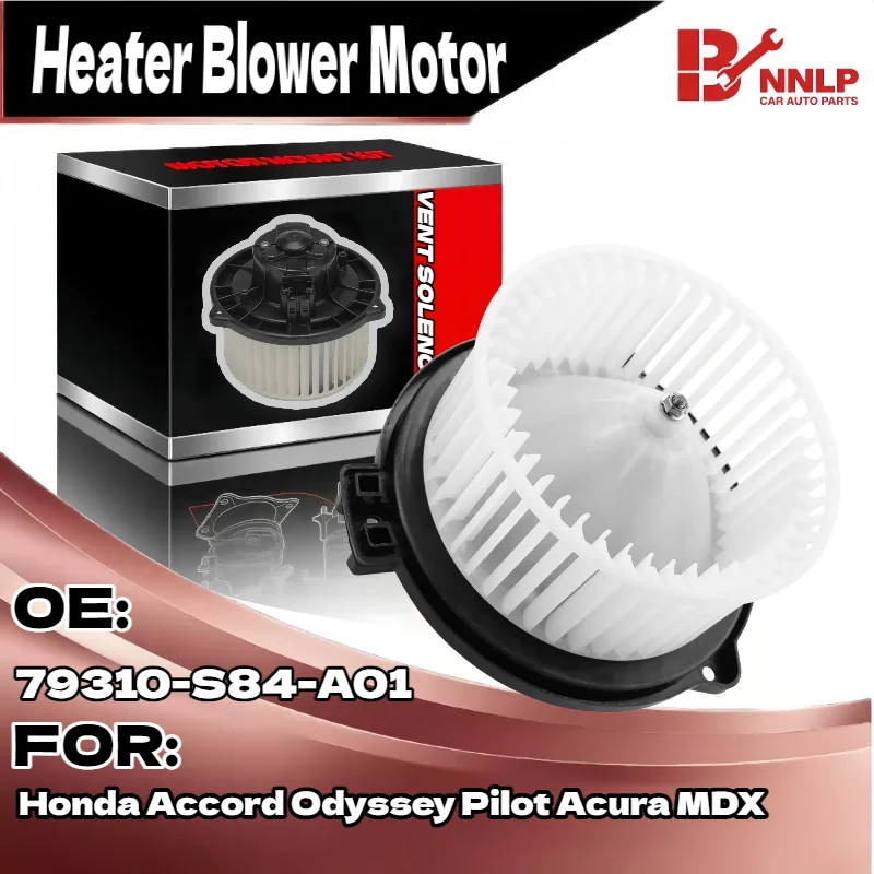 

New Heater Blower Motor with Fan Cage for Honda Accord Odyssey Pilot Acura MDX 79310-S84-A01