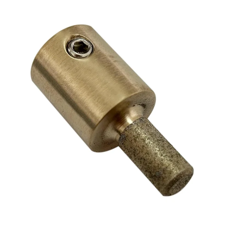 Mèche de meulage en diamant de 1/4 pouces, outil abrasif pour vitrail, noyau en laiton, fournitures pour vitrail