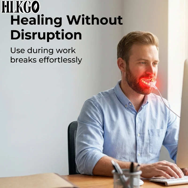 

Oral Healing Red Light Therapy, Gum Disease Treatment Device for Dental Pain Relief & Post-Procedure Recovery