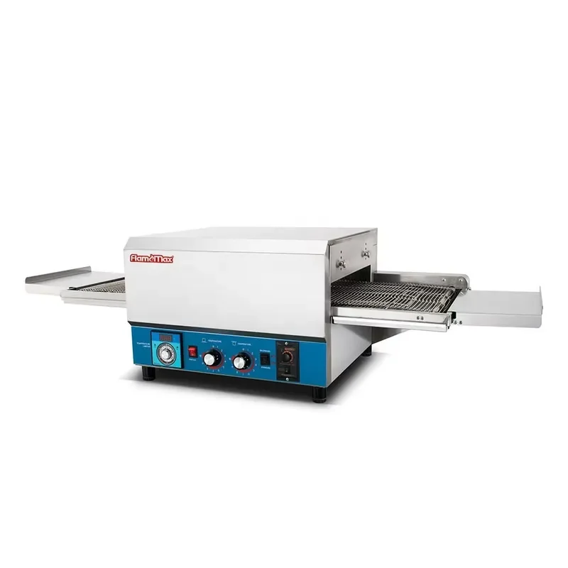 Commercial Kitchen 12 Inch Stainless Steel Restaurant Equipment Electric Rotary Conveyor Belt Pizza Oven