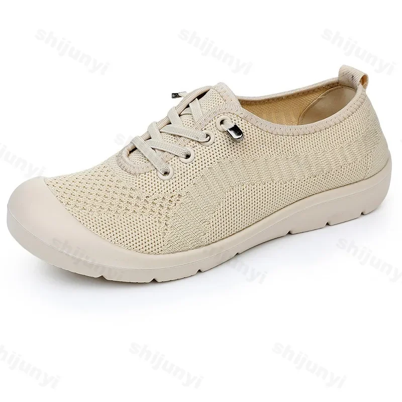 Sapatos femininos primavera outono 43 tamanho respirável sapatos de sola macia confortável casual resistente ao desgaste antiderrapante sapatos de caminhada