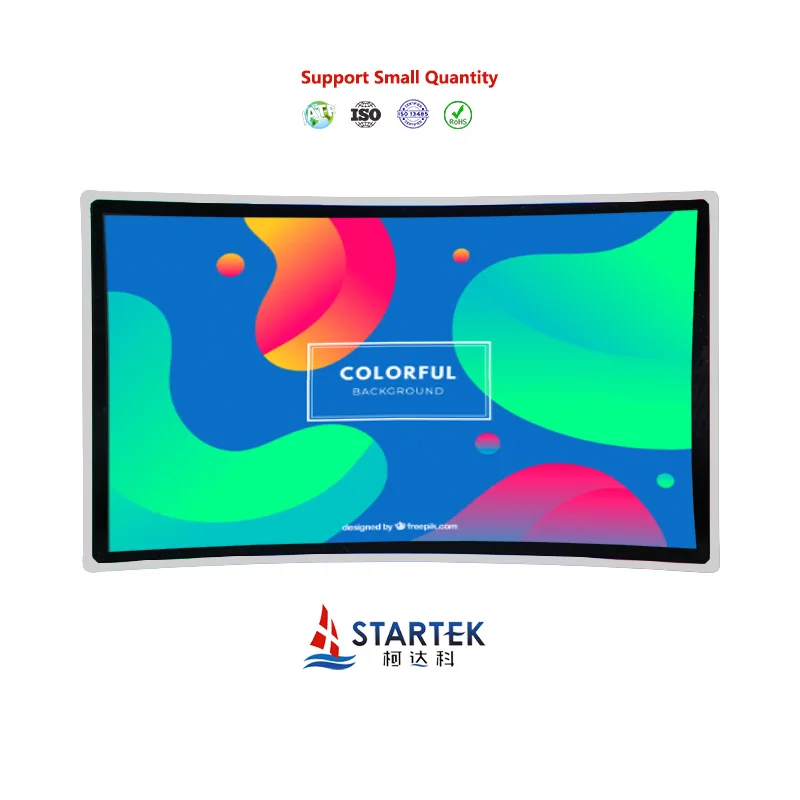 

43 Inch C-Type Curved LCD Monitor with 3840x2160 Resolution Supports HDMI/VGA Interface Ports 60Hz Refresh for Android/Linux TFT