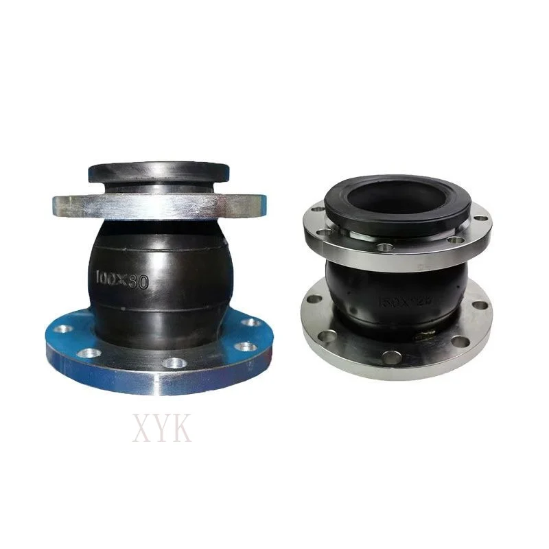 Reducing Flexible Rubber Connector Single Sphere Design With Stainless Steel Flange Pipeline Vibration Reduction Mounting Tasks