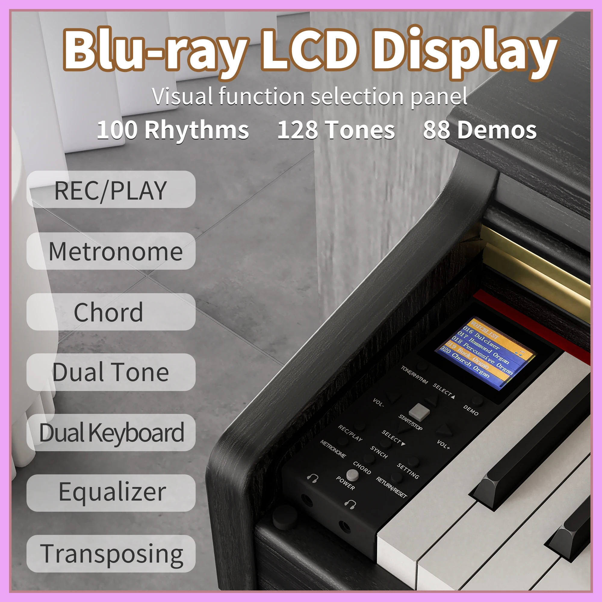 

Worlde Digital Pianos Teclado De Piano Profesional Kids Piano Keyboard Digital Upright Piano Keyboard Classical Practice