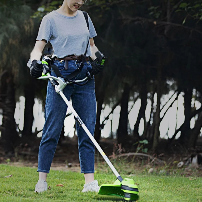 Electric Lawn Mower Small Household Mowing Machine Garden Tools Rechargeable Brushless Grass ﻿Cutting Trimmer 24V 600W 6300RPM