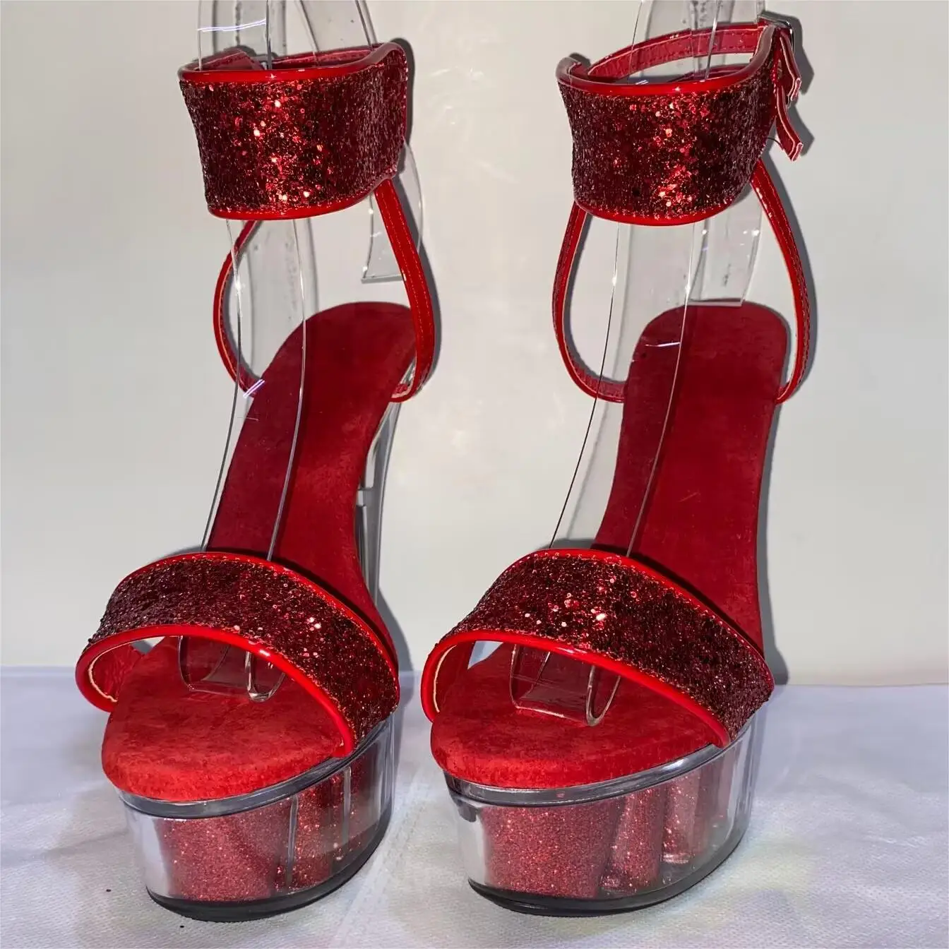 

Fashion Stepping Sexy Club 15cm/High Heeled Sandal/Model Stage/Performance High Heeled dance shoes