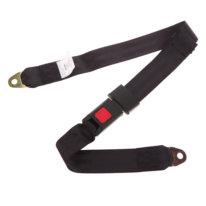 Car Auto Bus Seat Safety Belt Lap 2 Point Adjustable Retractable Universal Seatbelt