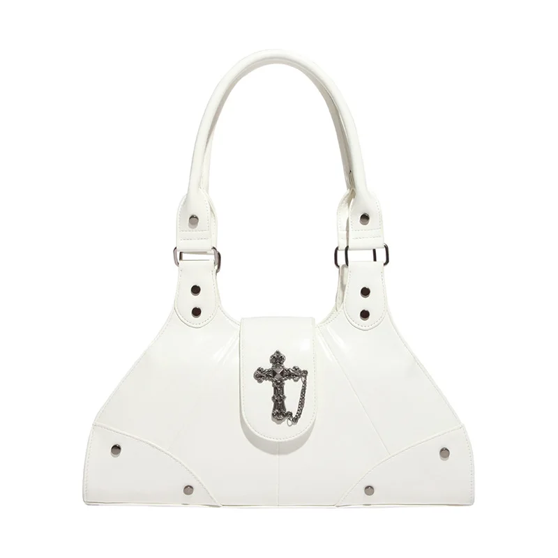 

2025 Edgy Underarm Bag for Women Rebel Chic Tote with Adjustable Crossbody Strap Spacious Work Commute Purse