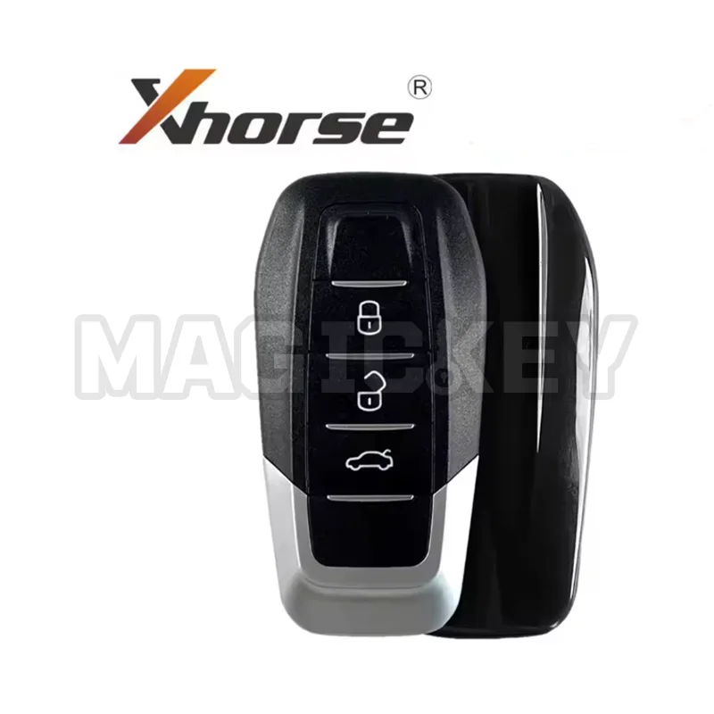 1/2/5 قطعة Xhorse XKFEF5EN FA.LL نوع السلكية مفتاح قابل للطي 3 أزرار مشرق الأسود العالمي مفتاح بعيد #2