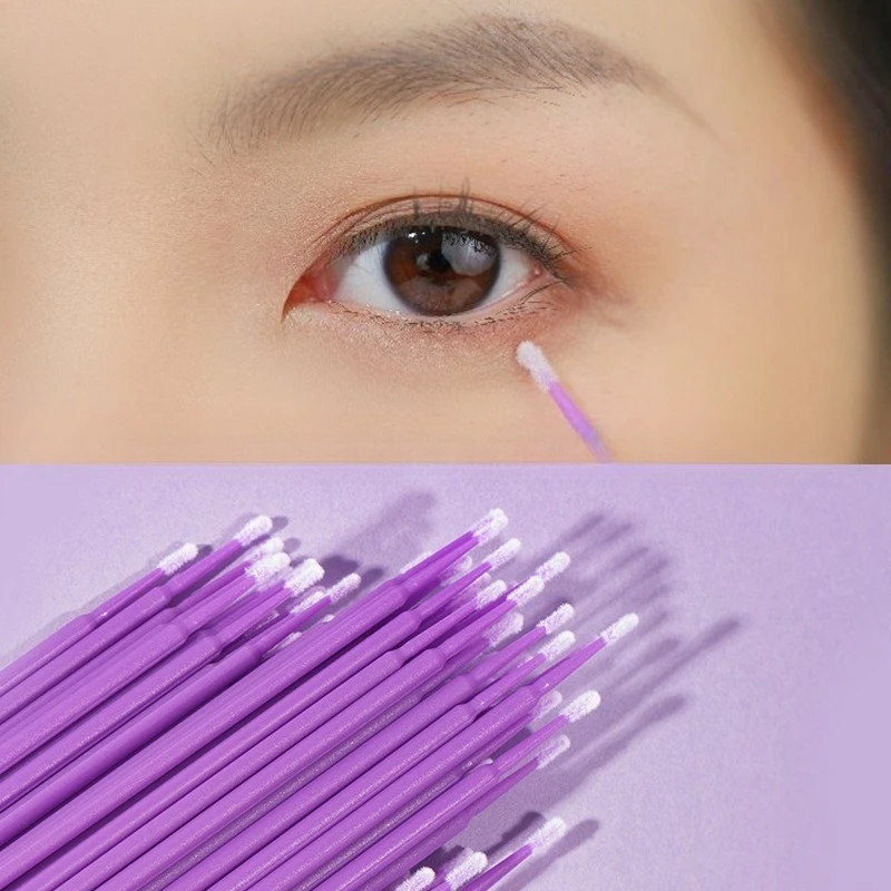 Eenmalig gebruik Gevlokt lippenborstel Make-upborstelset Professionele sanitaire applicator voor nauwkeurige make-up en opruiming Reizen Must Have