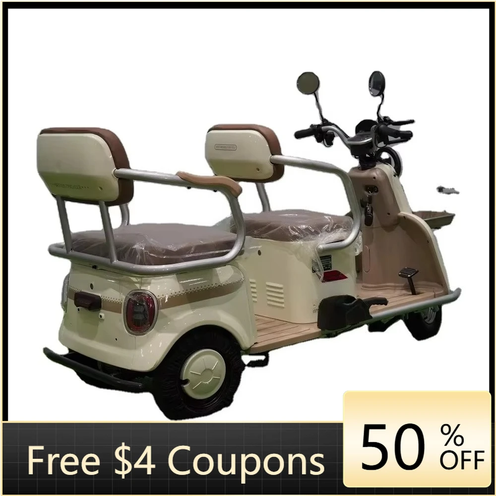 Rs Electric city electric touring motorcycle with comfortable seat cushions, electric tricycle, passenger tricycle