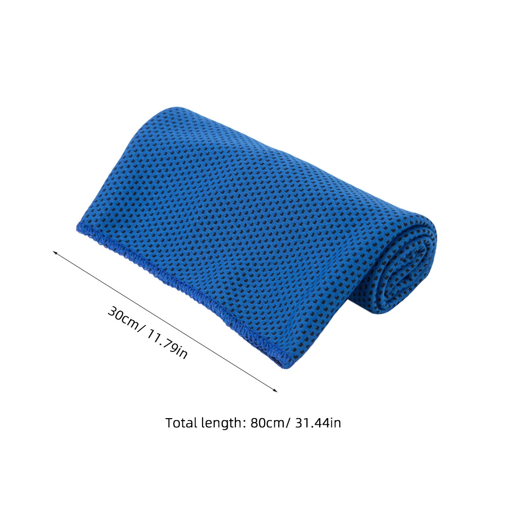 

1pc Ice Cold Towels Random Color Sports Sweat Absorbent Gym Running Hiking Camping Quick Dry Swimming Towel Foldable Lightweight