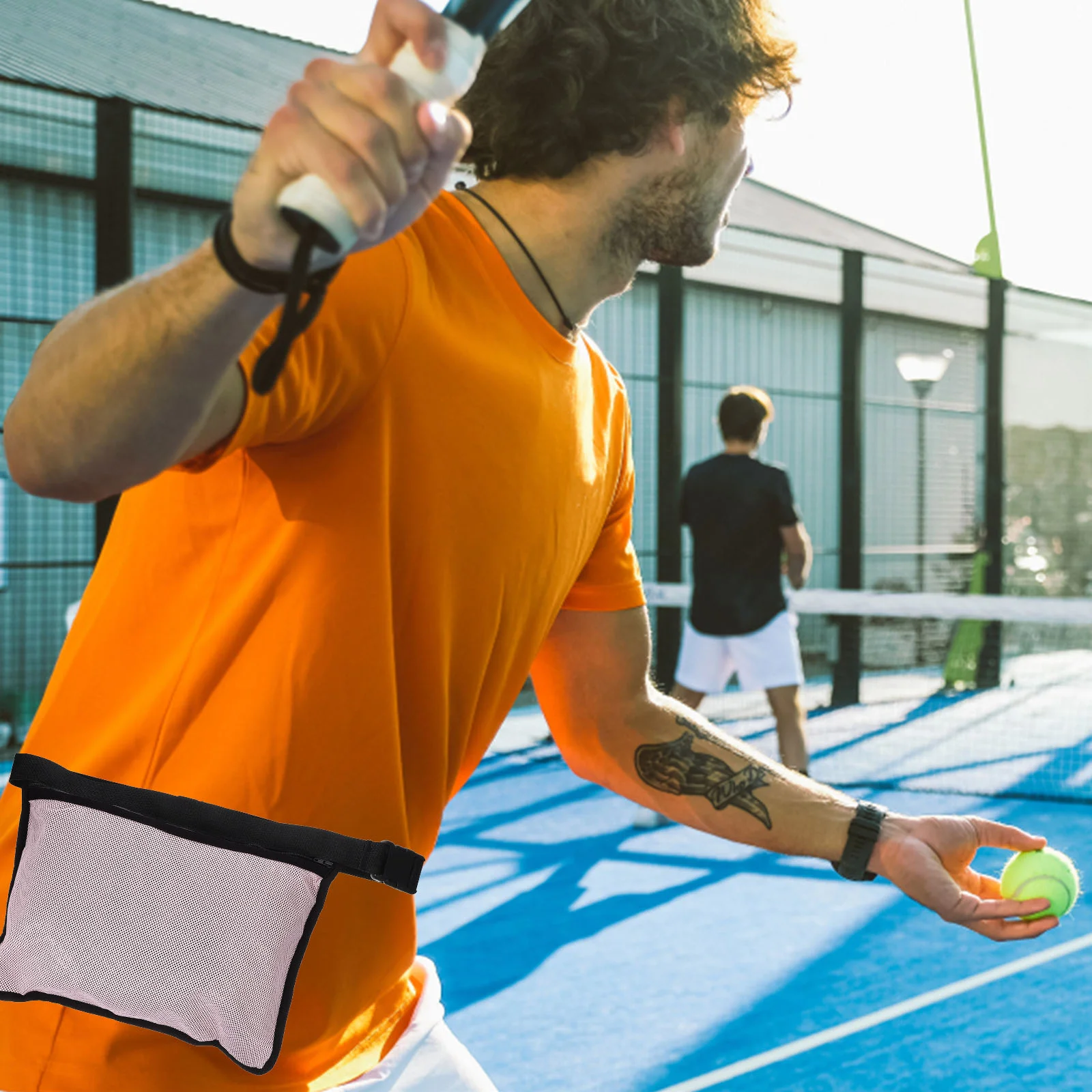 Bolsa para pelotas de tenis, riñoneras pequeñas, almacenamiento de pelotas de golf, bolsa portátil reutilizable, soportes para golf