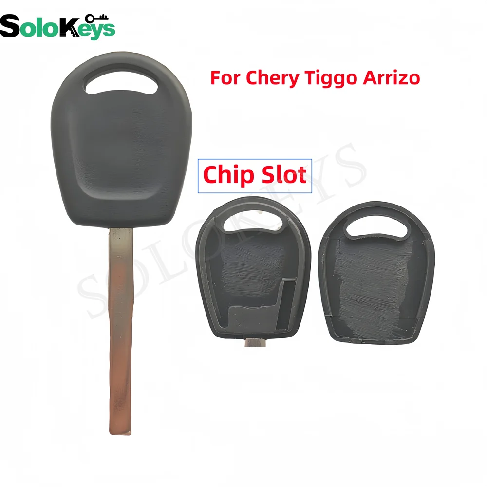 10Pcs/Lot SOLOKEYS Replacement Transponder Key Shell Fob For Chery Tiggo 5 Arrizo 8 Car Flip-top Holder Chip Without LOGO