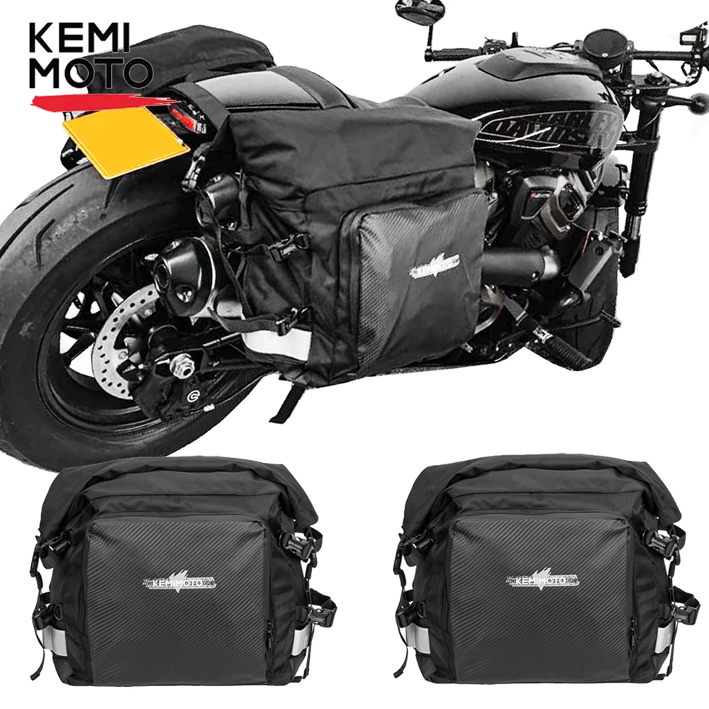 Pair Motorcycle Side Bag Quick Release Motor Saddlebag For Sportster S 1250  For Honda Africa Twin CRF1000L NC700 For Kawasaki