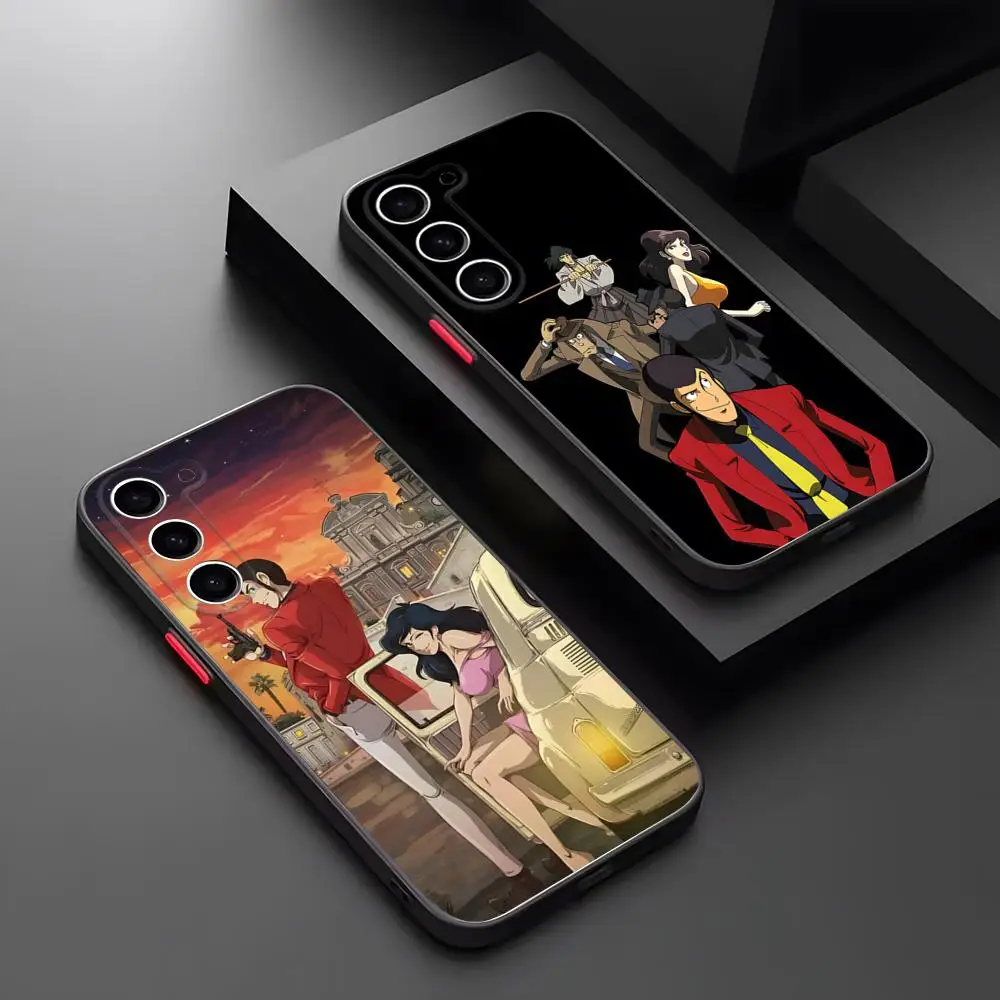 Чехол для телефона Lupin The Third Lupin III, матовый прозрачный для Samsung S21fe S22 FE S23 Ultra S24 Plus S25, роскошная задняя крышка
