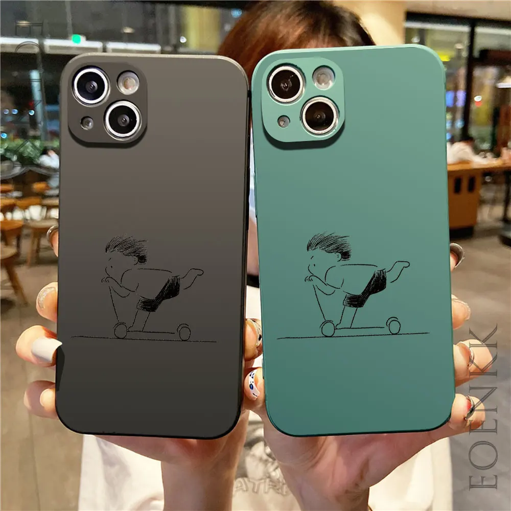 Simple Sketch Figure Print Phone Case For Xiaomi Redmi 10 12 13C Redmi Note 8 9 10 11 12 13 Pro Plus 5G Silicone Soft TPU Cover