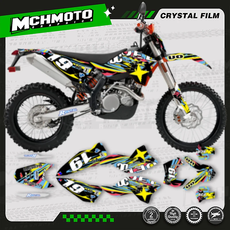 

MCHMFG индивидуальная командная мотоциклетная графическая наклейка на фоновую наклейку для KTM SX SXF 2007 2008 2009 2010 EXC XCW 2008 2009 2010 2011