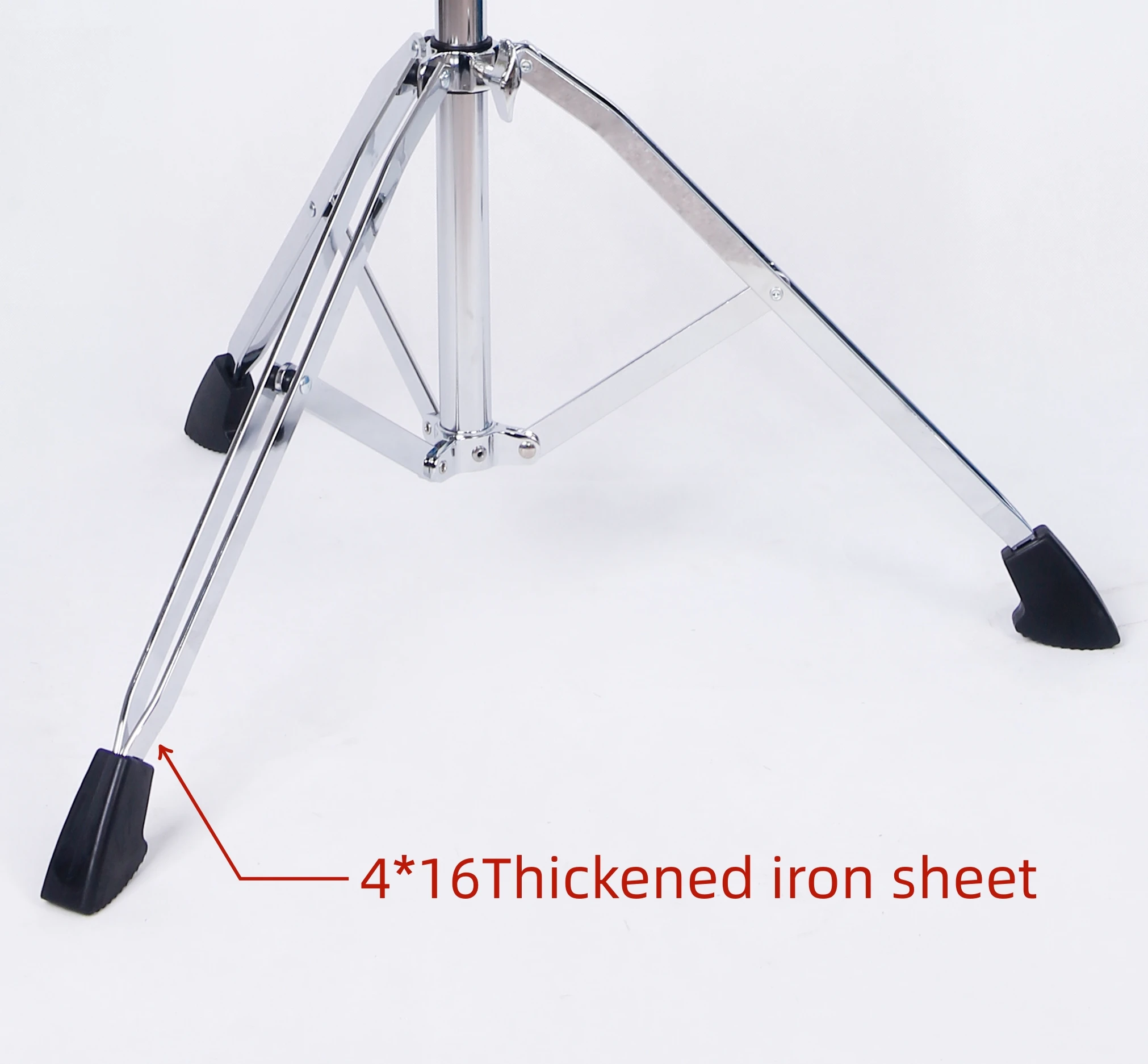 Cymbal stand with straight cymbal mount adjustable height and angle drum kit cymbal stand