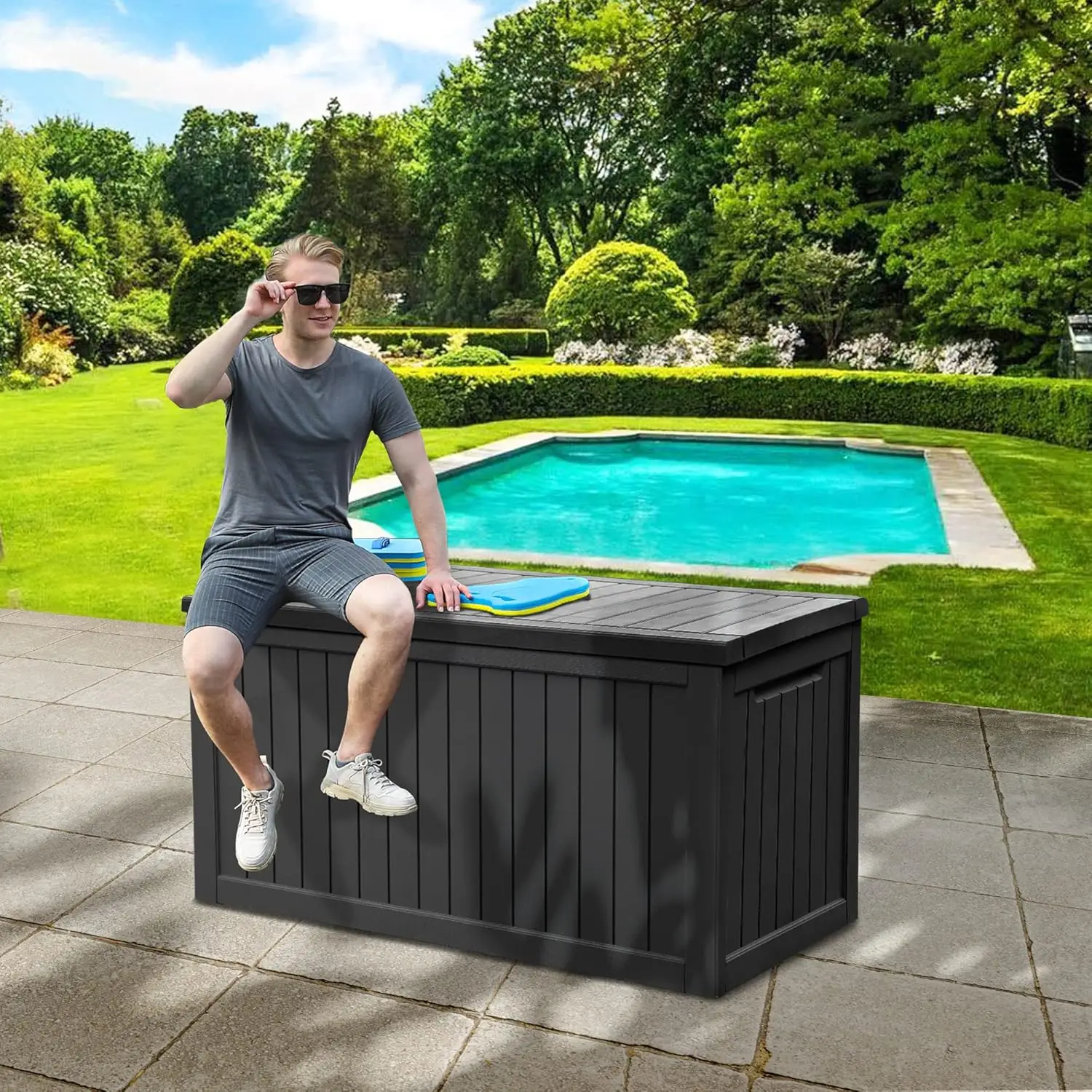 

YITAHOME XXL 230 Gallon Large Outdoor Storage Deck Box for Patio Furniture, Outdoor Cushions, Garden Tools