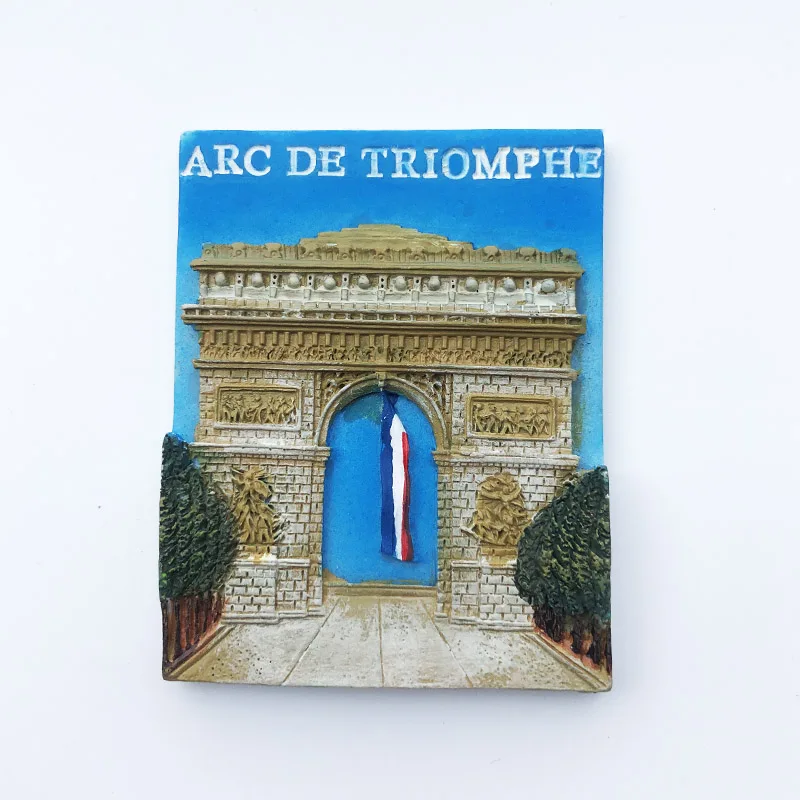 Arc de Triomphe 3D refrigerator magnet Tourist souvenirs Refrigerator magnet decorative supplies collection arts and crafts gift