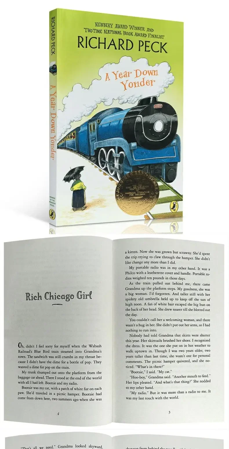 A Year Down Yonder 365 Richard Peck, Children's books aged 9 10 11 12 English books, Bildungsroman novels 9780142300701