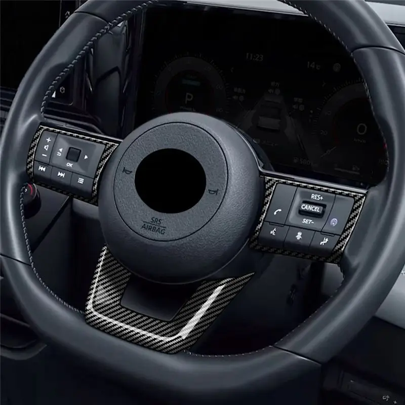 3Pcs/Set Car Steering Wheel Decoration Cover Trim Sticker For Nissan SERENA C28 2022 2023-A54R