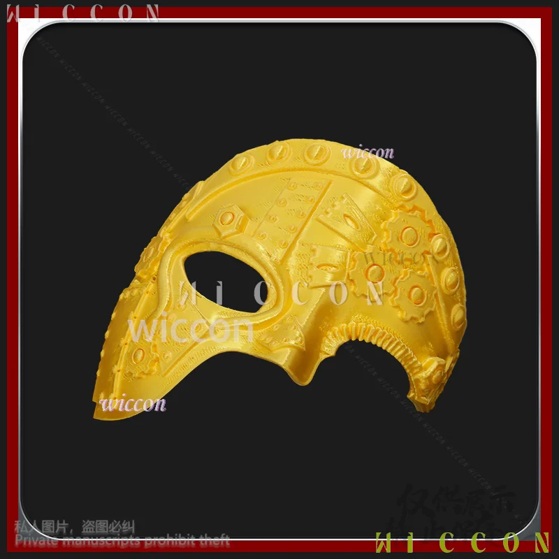 Anime Cos Anime 기계 기어 3D 폴리 젖산 소품 마스크 공포 코스프레 의상 Steampunk 펑크 가장 무도회 정장 반 얼굴