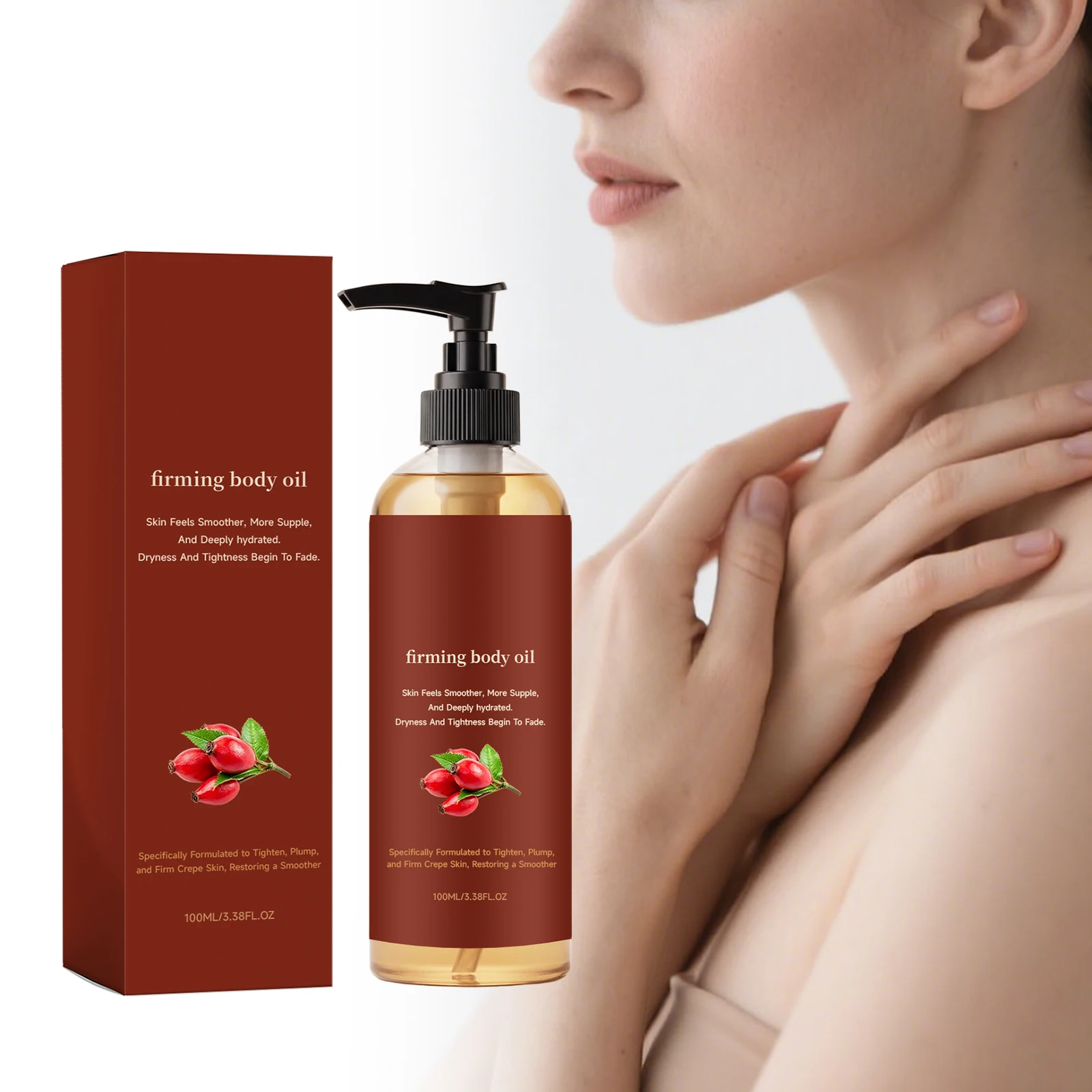 Firming Skin Body Oil Daily Body Care for A Variety of Skin Types, Suitable for Light, Smooth, Elastic and Moisturizing Body Oil