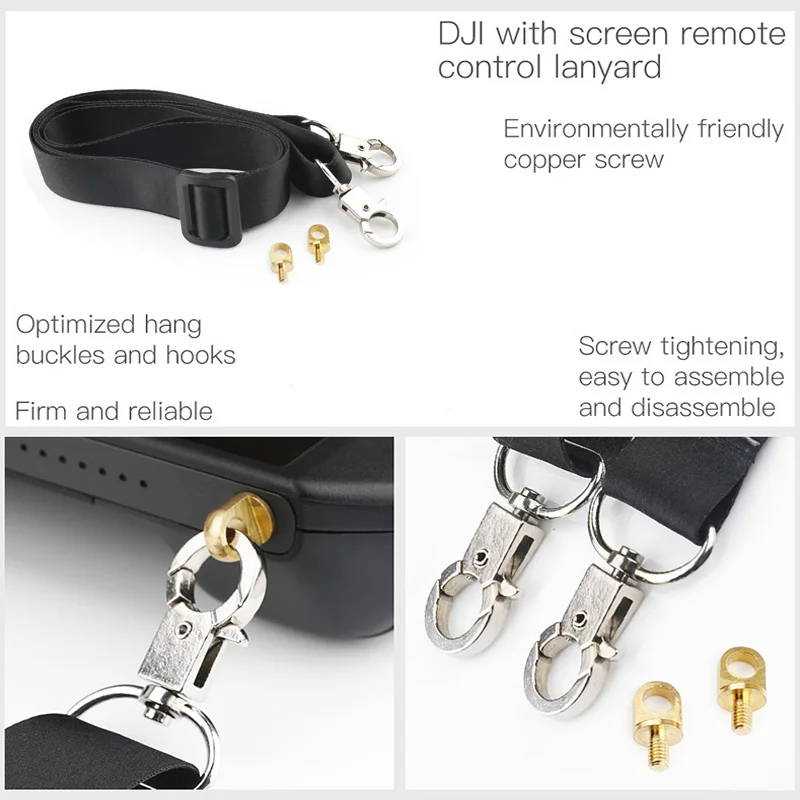 For DJI RC 2 Remote Control with Screen Strap Neck Lanyard Belt Sling for DJI Air 3 /mini 4pro Drone Controller Accessories