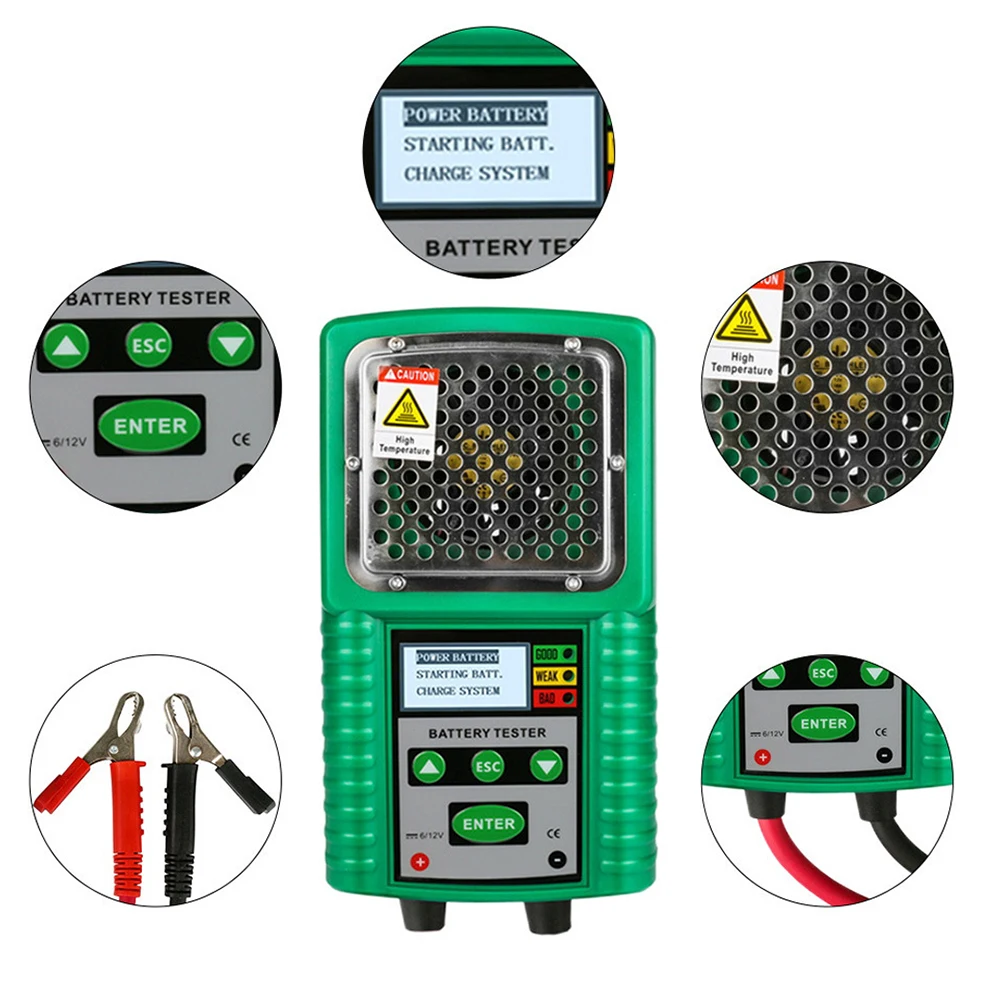 DY226A For Battery Health Tester for Acid Batteries with Condition Indicators Green Yellow Red for For Battery State
