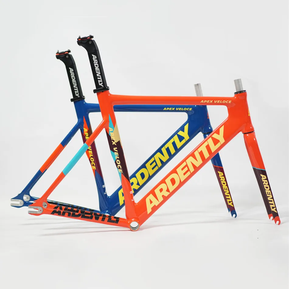 ARDENTLY APEX VELOCE Frameset 700C 6069 Aluminum Fixed Gear Frame Track Fixie Bike 54CM 56CM 58CM Single Speed Bicycle Parts