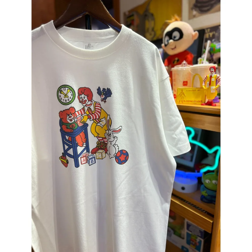 

Japanese Vintage Round Ne Ort Sve T-irt Ex Casual Lazy BF Sle Cotton Youthful Summer Faion Print T-irt