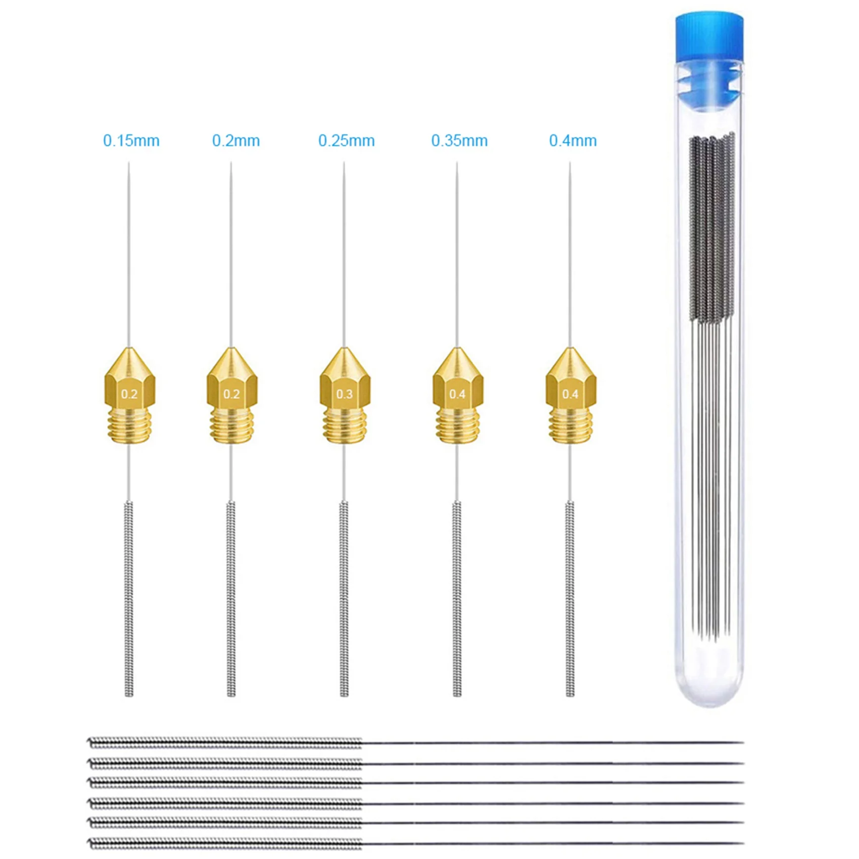 AT13 30Pcs 3D Printer Parts Bendable Nozzle Cleaner Hotend Cleaning Needle Drill Bit Brush Tweezers Tool Kit For CR10 Ender 3